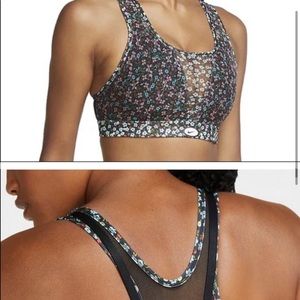 Nike floral mesh bra - M